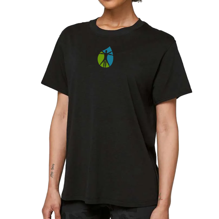 Camiseta unisex negra con el logotipo de TLC